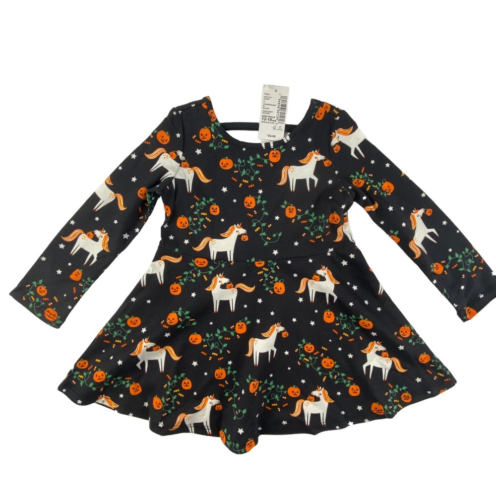 NWT Children's Place Halloween Unicorn Dress Size 12-18M